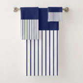 Kleurenstrepen voor Pop - blauw en wit Bad Handdoek (Insitu)