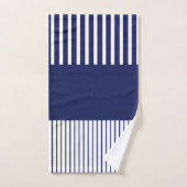 Kleurenstrepen voor Pop - blauw en wit Bad Handdoek (Handdoek)