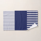 Kleurenstrepen voor Pop - blauw en wit Bad Handdoek (Handdoek)