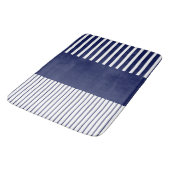 Kleurenstrepen voor Pop - blauw en wit Badmat (Gekanteld)