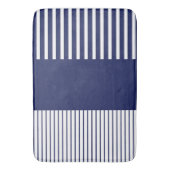 Kleurenstrepen voor Pop - blauw en wit Badmat (Voorkant Verticaal)