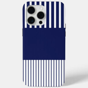Kleurenstrepen voor Pop - blauw en wit iPhone 15 Pro Max Hoesje