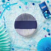 Kleurenstrepen voor Pop - blauw en wit Papieren Kommen (Feest)