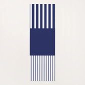 Kleurenstrepen voor Pop - blauw en wit Yogamat (Achterkant)