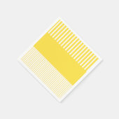 Kleurenstrepen voor Pop - Lemon Geel en wit Servet (Hoek)