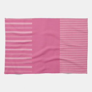 Kleurenstrepen voor Pop - Roze Theedoek