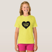 Kleurenstrijd Geel Team T-shirt (Voorkant volledig)