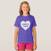 Kleurenstrijd Paars Team Shirt (Voorkant volledig)