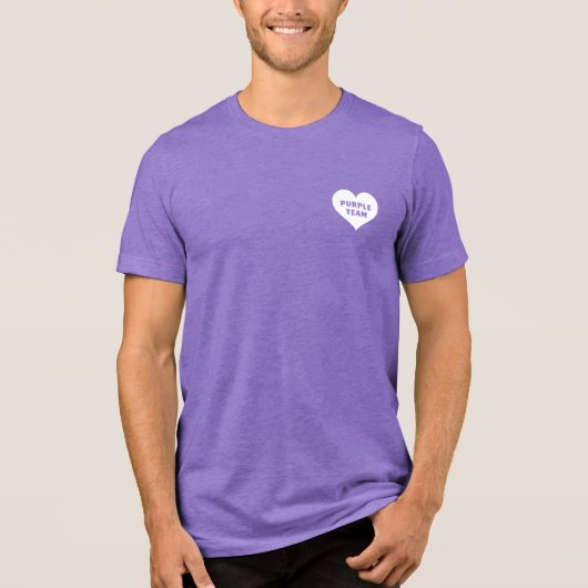 Kleurenstrijd Paars Team Shirt (Voorkant)