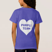 Kleurenstrijd Paars Team T-shirt (Achterkant)