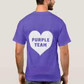 Kleurenstrijd Paars Team T-shirt (Achterkant)