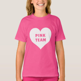 Kleurenstrijd Roze Team T-shirt