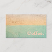 Kleurenstripe eenvoudige minimale koffie | Stijl R Klantenkaartje (Voorkant)