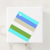 Kleurenstrips voor het strand van Sint Maarten Bedankjes Labels (In situ)