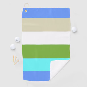 Kleurenstrips voor het strand van Sint Maarten Golfhanddoek