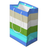 Kleurenstrips voor het strand van Sint Maarten Medium Cadeauzakje (Voorkant Gekanteld)