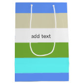 Kleurenstrips voor het strand van Sint Maarten Medium Cadeauzakje (Achterkant)