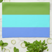 Kleurenstrips voor het strand van Sint Maarten Theedoek (Gevouwen)
