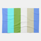 Kleurenstrips voor het strand van Sint Maarten Theedoek (Horizontaal)