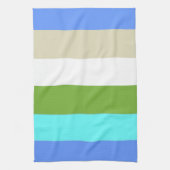 Kleurenstrips voor het strand van Sint Maarten Theedoek (Verticaal)