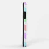 Kleurenstrips voor meisjes, monogram. Case-Mate iPhone case (Achterkant/rechts)