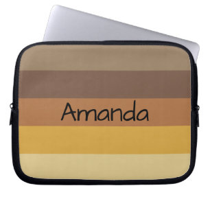 Kleurenstroken herfst - laptop sleeve
