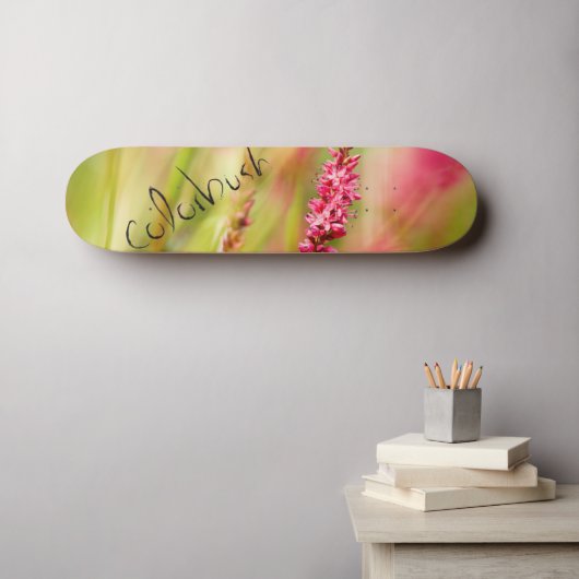 kleurenstruik skateboard (Muurkunst (Horizontaal))