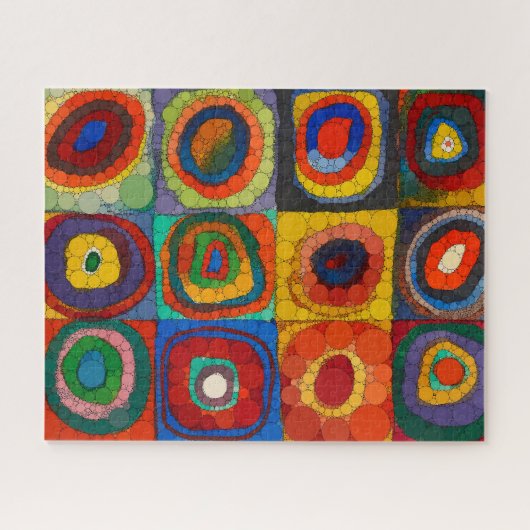 Kleurenstudie, Infinity Stippen van Wassily Kandin Legpuzzel (Horizontaal)