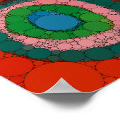 Kleurenstudie, Infinity Stippen van Wassily Kandin Poster (Hoek)