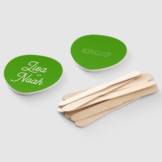 Kleurentaal - Citroengroen Handwaaier (Niet-gemonteerd)