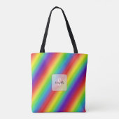 Kleurentas Regenboogtas Tote Bag (Achterkant)
