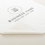 kleurentekst Uw Bedrijf Logo Schattige Sherpa Deken (3/4)