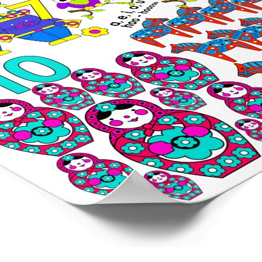 Kleurentelling en Ontdek CMY Groot Poster Ons (Hoek)