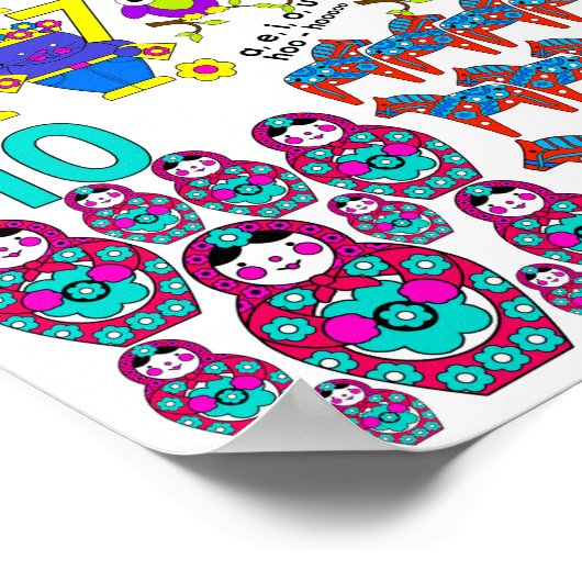 Kleurentelling en Ontdek CMY Groot Poster UK (Hoek)