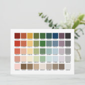 Kleurentest Uitnodiging (Staand voorkant)