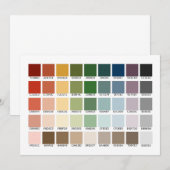 Kleurentest Uitnodiging (Voorkant / Achterkant)