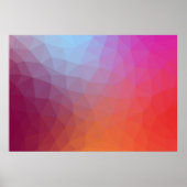 kleurenthema mozaïek abstracte achtergrond abstrac poster (Voorkant)
