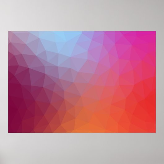 kleurenthema mozaïek abstracte achtergrond abstrac poster (Voorkant)