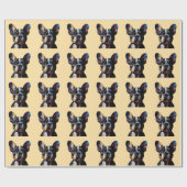 Kleurentheorie Frenchie Cadeaupapier (Vlak)