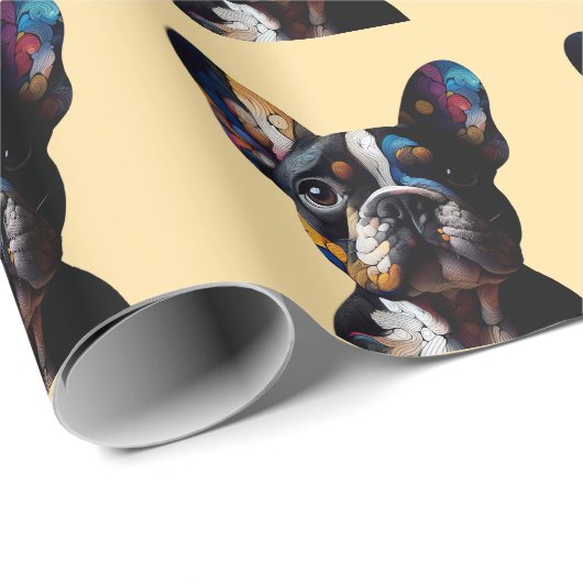 Kleurentheorie Frenchie Cadeaupapier (Rol Hoek)