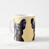 Kleurentheorie Frenchie Koffiemok (Voorkant links)