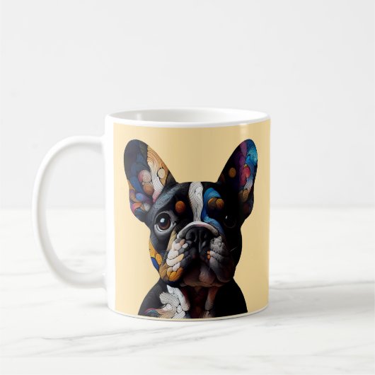 Kleurentheorie Frenchie Koffiemok (Links)