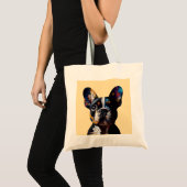 Kleurentheorie Frenchie Tote Bag (Voorkant (product))