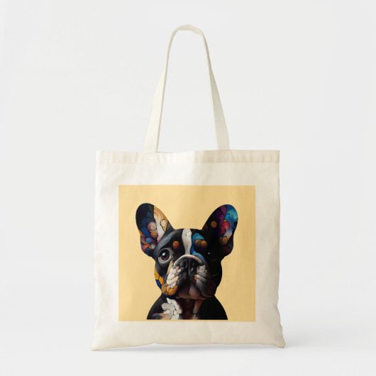 Kleurentheorie Frenchie Tote Bag (Voorkant)