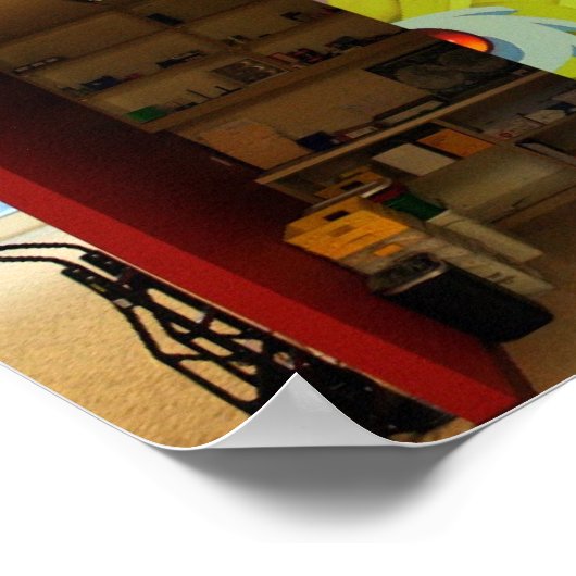 Kleurentherapie Art Wall @ Zazzle Poster (Hoek)