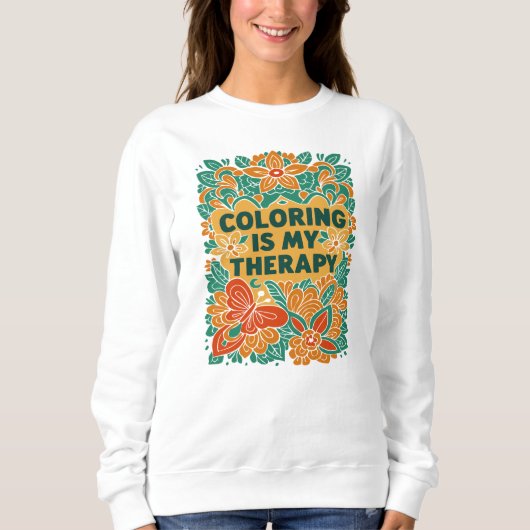Kleurentherapie - Grappige ontspanning Trui (Voorkant)