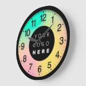 Kleurentherapie Holografische Aangepaste Logo Grote Klok (Hoek)
