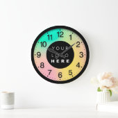 Kleurentherapie Holografische Aangepaste Logo Grote Klok (Huis)