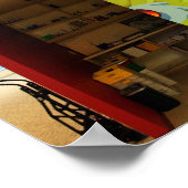 Kleurentherapie Muurschildering @ Zazzle Poster (Hoek)