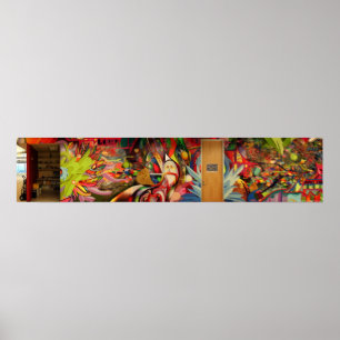 Kleurentherapie Muurschildering @ Zazzle Poster